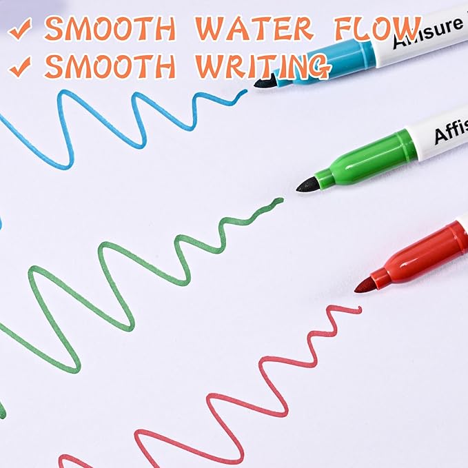 12 Colors Permanent Markers， 144 Pack colored marker sets, Assorted Colors Marker，Fine Point， Permanent Markers Bulk, Fast Dry, Waterproof, work on Plastic, Glass, Metal, Wood and Stone