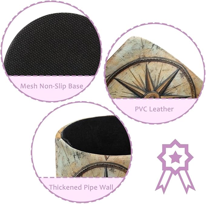 Pen Holder_Compass Pencil Holder for Desk Makeup Organizer Office Supplies for Home,Kids and School