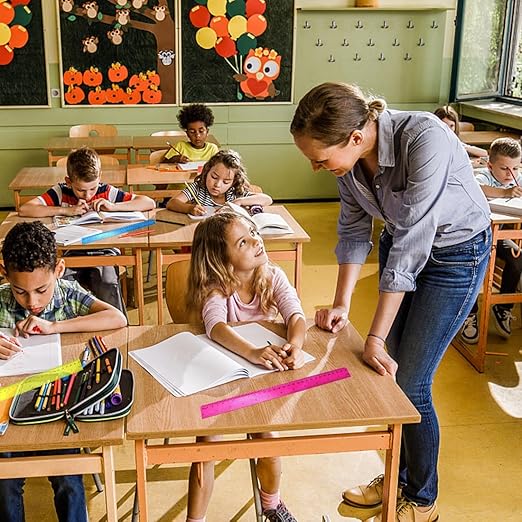 30 Pack Clear Ruler Plastic Rulers 12 Inch Transparent Assorted Color Kids Ruler Bulk for School with Centimeters Millimeter and Inches, Measuring Tools for Student School Office Home