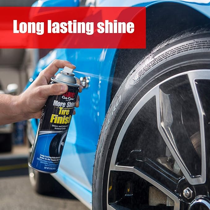 Stoner Car Care 91044 Original More Shine Tire Finish – Tire Shine Spray for a Deep Matte Black Finish with Long-Lasting Rain-Resistant Protection, Non-Greasy No Sling – 12 oz