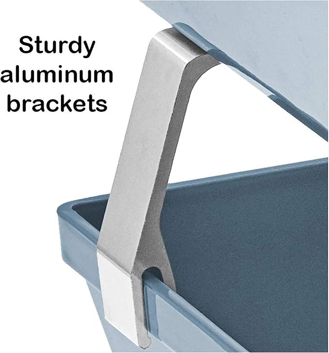 Acrimet Facility 2 Tier Letter Tray, Side Load, Letter Size/A4, Desktop File Organizer, Plastic (Solid Blue Color)