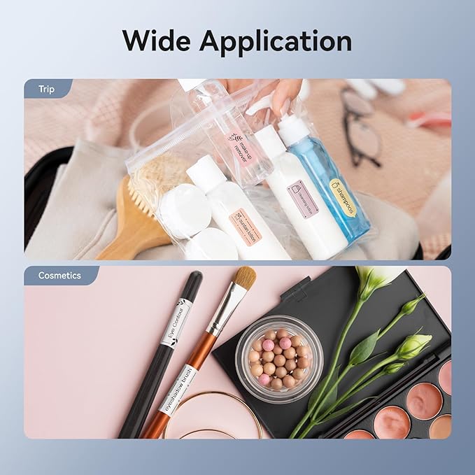 NIIMBOT D11 New Version Label Maker Machine with Tape,300DPI Bluetooth Label Printer, Portable Thermal Printer,Sticker Maker for Organizing Home Office School,Black