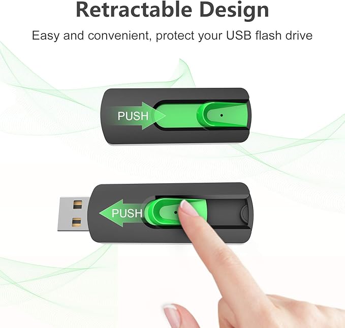 128GB Flash Drive Aiibe USB Flash Drive 128 GB Thumb Drive USB 2.0 Memory Stick Zip Drive Backup Jump Drive Single 128GB 128G USB Drive for PC Laptop