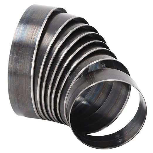 8 PCS Leather Hole Punch Cutting Dies, Belt Hole Puncher Dies for Leather, Round Shape Cardboard Cutting Hollow Hole Puncher Sets