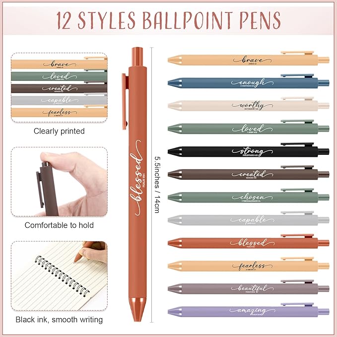 Kosiz 36 Sets Inspirational Christian Gifts Bulk Christian Notebooks Prayer Journals with Pens Spiral Bible Journals Religious Gifts for Church Grandparent Pastors Day Sunday School (Fresh Color)