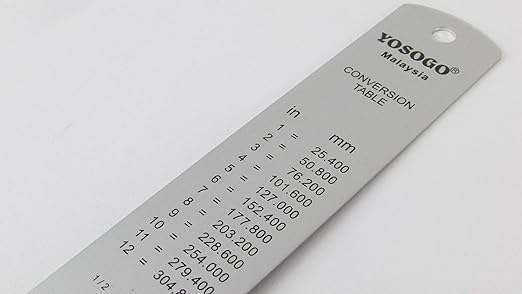 8 Inch / 20 cm Assorted Color Aluminum Ruler in Inch and CM Scale with Hanging Hole | Pack of 6