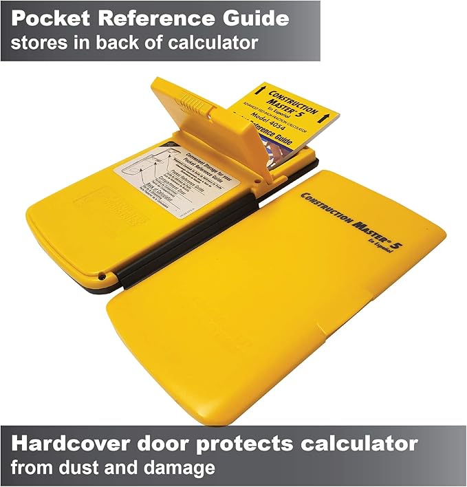 Calculated Industries 4054 Construction Master 5 en Espanol Construction Feet-Inch-Fraction Calculator for Carpenters [Calculadora de construcción con pies, pulgadas y fracciones para carpinteros]