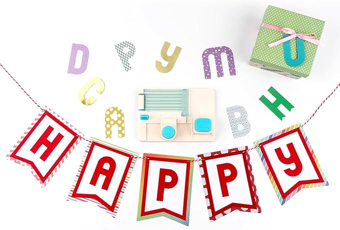 BAOFALI Mini Alphabet Punch Board, 6x4.25inch Paper Hole Punches for DIY Craft Cards Scrapbooking Party Decor,Custom DIY Crafting Projects, Banners, Signs, Cards, Creating Letters, Numbers