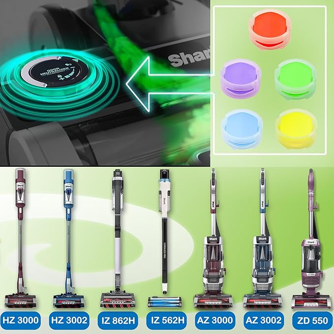 JJ Neumann Odor-Neutralizer Replacement Cartridges Compatible with Shark ZU102 LA702 AZ3002 AZ4002 AZ3000 HZ3000 HZ3002 IZ862H IZ562H ZD550 Stratos Upright Vacuum, Air Purifiers & Robot Vacuums