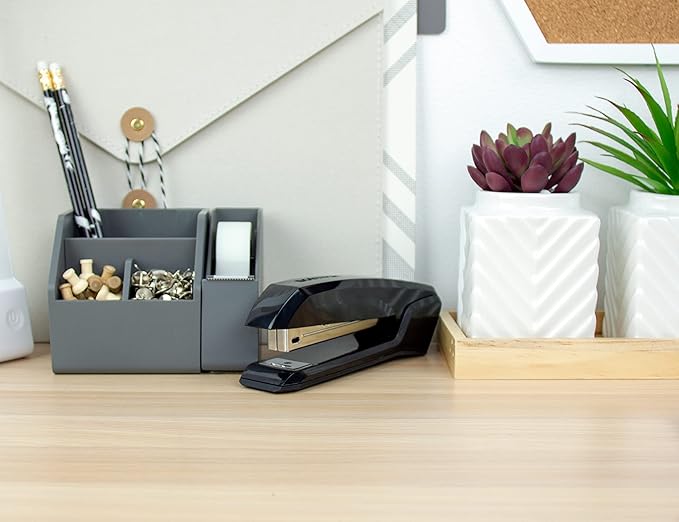 Bostitch Office Ascend 3 in 1 Stapler Value Pack, 20 Sheet Capacity, Includes 5000 Staples, Integrated Remover & and Extra Staple Remover, Staple Storage Compartment, Assorted Colors (Colors May Vary)