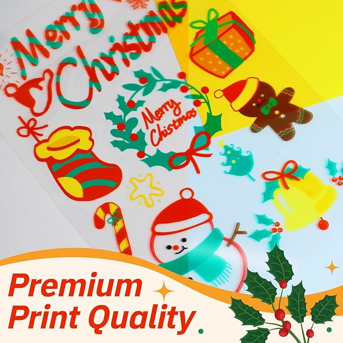 Uinkit 100 Sheets Laser Transparency Film 8.5x11 Color Transparent Paper OHP Clear Overhead Projector Film 8.5x11" for Laser Jet Printer Copier Copy Copies Photo Transparent Film A4 Letter Size