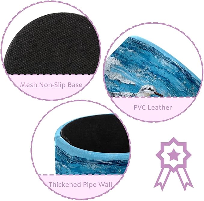 Beach Birds East Coast Ocean (3) Pencil/Pen Holder for desk, Round Desktop Organizer for Desk Multi Purpose Use for Home School Office Supplies