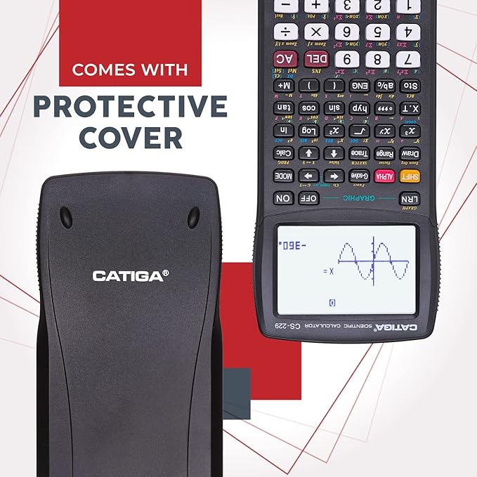 CATIGA Scientific Calculator with Graphic Functions, Multiple Modes with Intuitive User Interface for Beginners and Advanced Courses, High School or College, CS-229