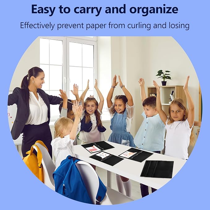 8 Pack Plastic Folders With 2 Pockets, Colorful Letter Size File Folders With Prongs and Business Card Slots for School Office