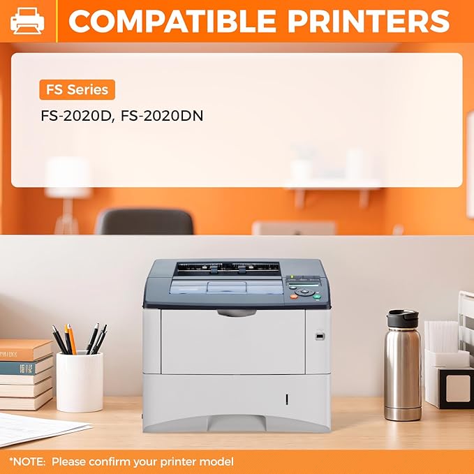 KingKJ TK-342 TK342 Toner Cartridge Black 2-Pack High Yield Replacement for Kyocera TK-342 TK342 1T02J00US0 1102J03EU0 Toner Ink Compatible with Kyocera FS-2020D FS-2020DN Printer Copy（12,000 Pages）