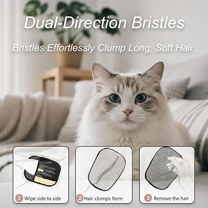 NOTYETING Pet Hair Removal Glove for Dogs and Cats - Upgraded Electrostatic & Reusable 1-Pack, Magic Brush Tool for Laundry, Furniture, Couch, Carpet and Car Seat