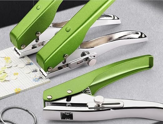 Single Hole Punch, Heavy Duty Hole Puncher Handheld Paper Puncher Small Hole Punch for Paper Crafts Cards Tags Scrapbook- 5/16 inch-8mm