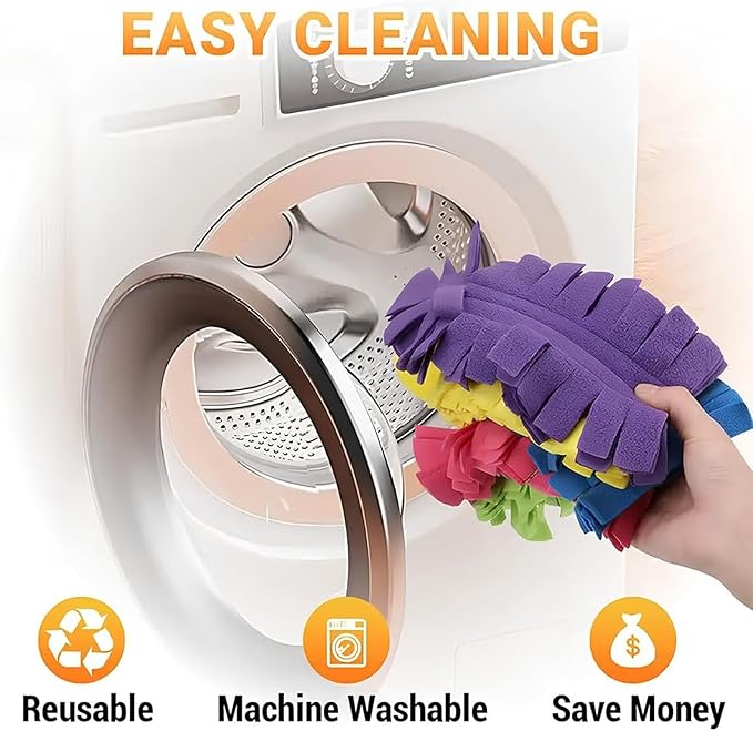 Reusable Microfiber Duster Refills, 360° Electrostatic Duster Refills — The Sustainable Choice for a Dust-Free Home, Washable Replacement Dusters, for Car Interiors, Electronics (Rose Red)