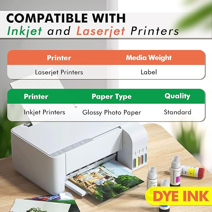 Koala Thick Canvas Textured Double-sided Printer Paper 8.5X11 69LB 50sheets 260GSM Heavyweight Compatible with Inkjet and Laser Printer