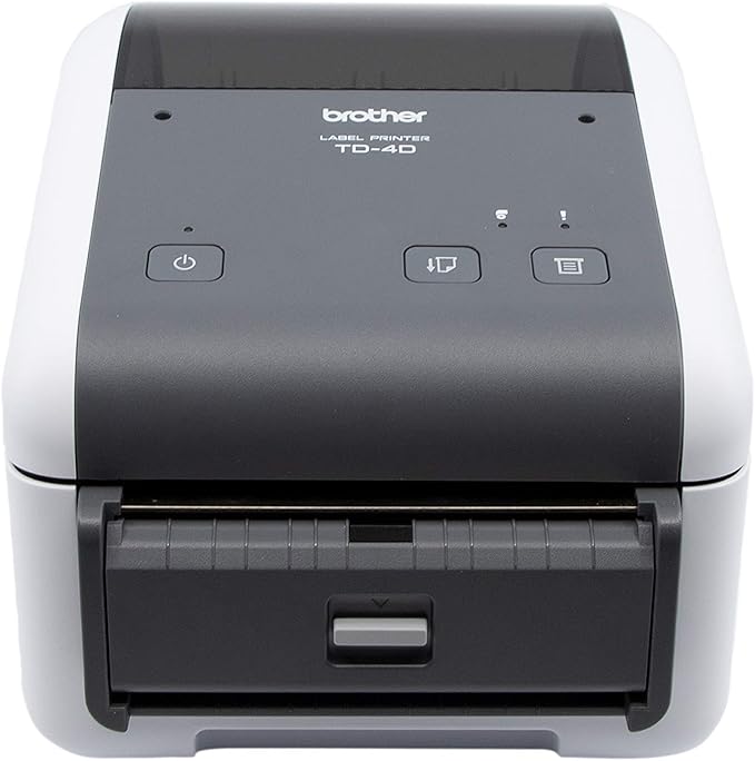 Brother TD4420DN 4-inch Thermal Desktop Barcode and Label Printer, 203 dpi, 8 IPS, Standard USB and Serial, Ethernet LAN