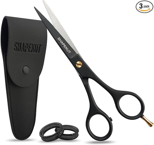 Professional Hair Scissors 6.5” - High Carbon Stainless Steel Barber Salon & Home Use Hair Cutting Scissors – Super Sharp Hair Shears Blades - Ergonomic for Men, Women & All Ages (Black, 6.5 inches)