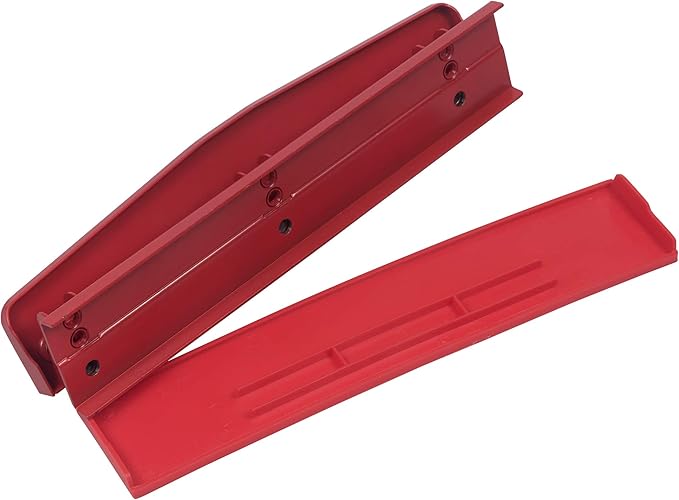 JAM PAPER Metal 3 Hole Punch - Red - 10 Sheet Capacity - Hole Puncher Sold Individually