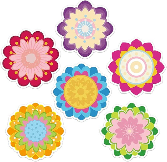 600 Pieces Flowers Sticky Notes, Colorful Flower Sticky Note Pads Flowers Shape Sticky Memo Pads Floral Self Stick Notepads for Teachers Students Home Office Classroom School Supplies