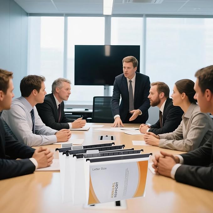 30 Piece Transparent Hanging Folder, Letter Size, with 1/5 Cut Adjustable Label, polyethylene Hanging File Folder 9.5x11 inch, Suitable for Office, Home, School