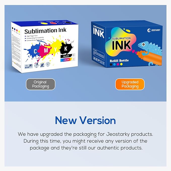 Sublimation Ink Refill Bottles Compatible for Epson Printers ET2800 ET2400 ET4800 ET15000 ET8550 ET2850 ET2803 ET3830 ET3850 ET4850 ET5800 Heat Press Transfer on Mugs T-Shirts(4 Pack)