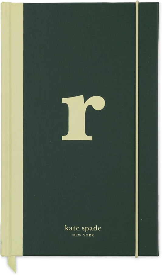 kate spade new york Just Mine Notebook Journal, Monogram Cloth Hardcover Journal, 8.25" x 5.25", Diary Includes 168 Lined Pages, (R)