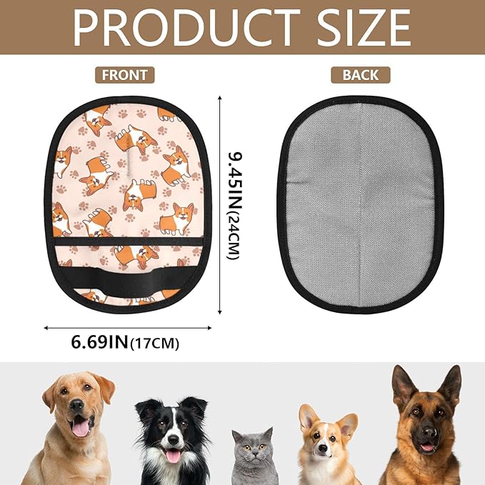 Corgi Pet Hair Removal Glove for Cats & Dogs Reusable Pet Hair Removal Glove pet Hair Electrostatic Gloves