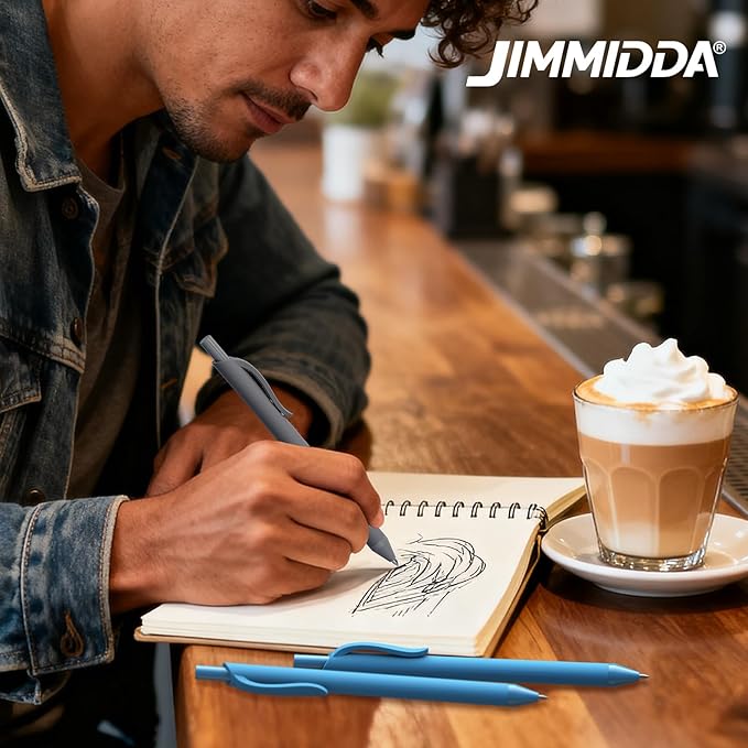 Pens Bulk, 52 Pack Ballpoint Black and Blue Ink, 1.0MM Medium Point Bluk Retractable for Smooth Writing, Quick Drying No Bleed Journaling for Office School Supplies Home Work