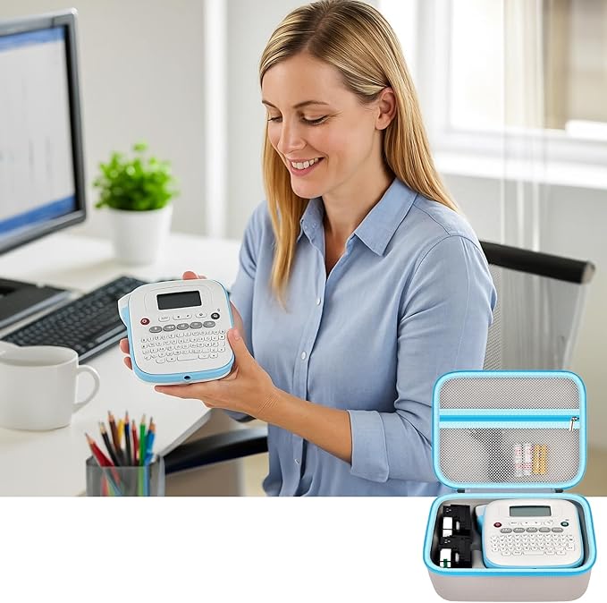 GWCASE Portable Case for Brother P-Touch PT-N20 /for PT-N25BT PT-N25BTV3 Label Maker, Organizer for Label Maker and Accessories, Travel and Office Essentials（Bag Only）