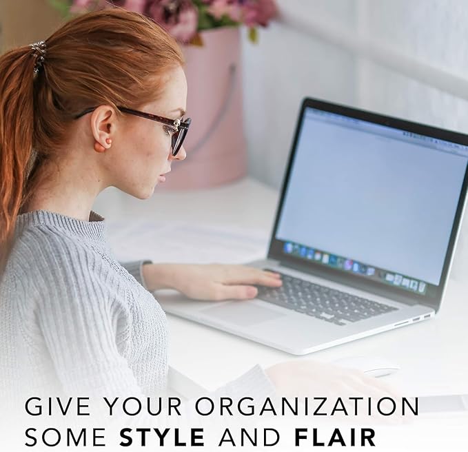 Graphique Designer Black, White, and Gold Polka Dots File Folders | Set of 9 (3 Designs) | Letter Size Organizers | Decorative Office Supplies | Durable Coated Cardstock | 1/3-Cut Tabs