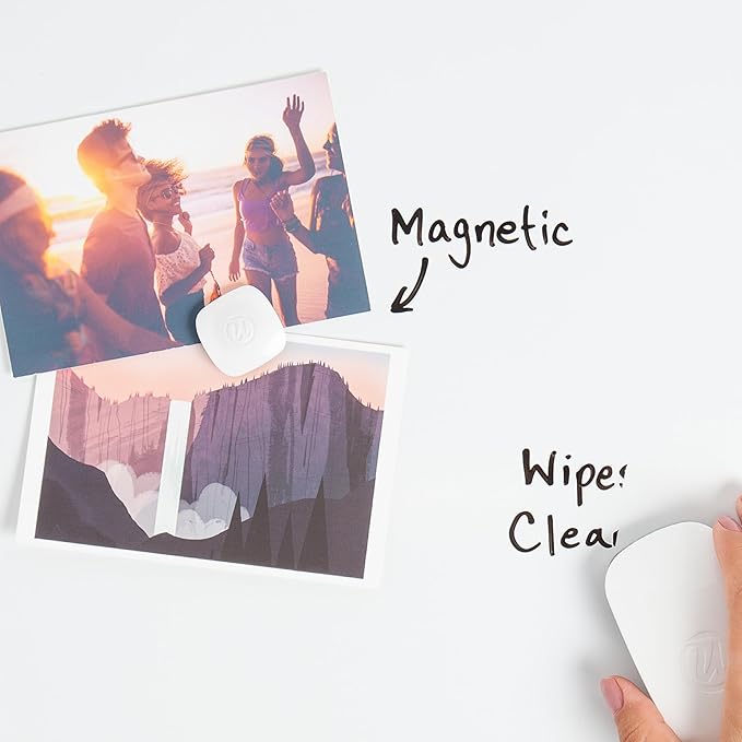 U Brands Contempo Magnetic Dry Erase Board White Board Bundle, 11" x 14", White Modern Frame, Includes 4 Boards, 16 Markers and 4 Magnets