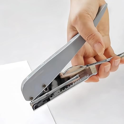 Single Hole Punch, Heavy Duty Hole Puncher Handheld Paper Punch Small Hole Puncher One Hole Punch for Crafts Cards Paper Tags Scrapbook - 1/4 inch (6mm)