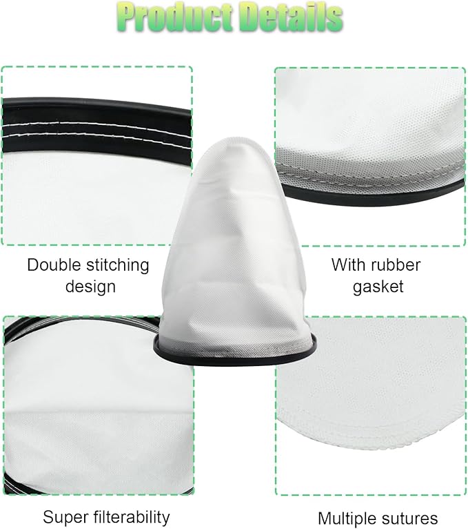 2KE2105000 Vacuum HEPA Filter Bag Liner for Hoover C2401,C2401010,Fit Royal Backpack Cloth Shoulder Vacuum Cleaner RY4000 RY4001-4 Pcs