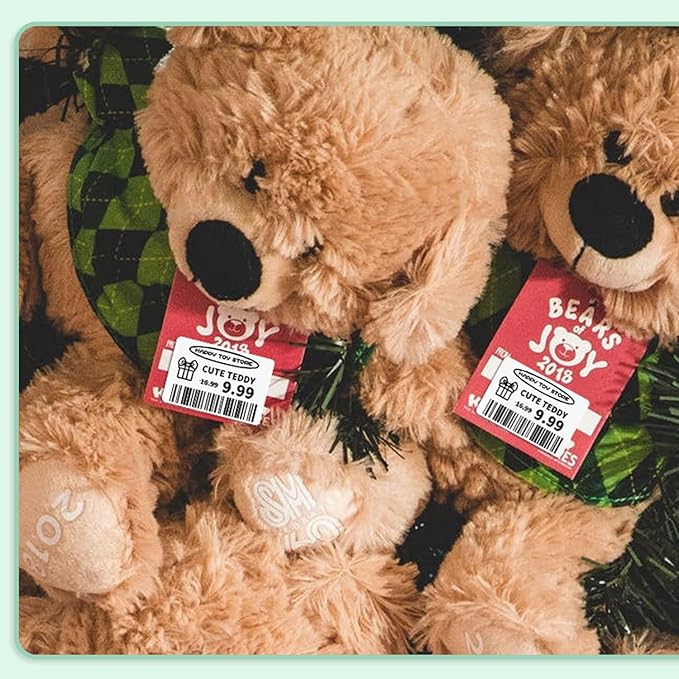 3-Roll Phomemo M110 Original Labels 1.57"x 0.75"(40x20mm),Black on White, Compatible with Phomemo M110/M120/M200/M220/M221 Label Printer, Multi-Purpose Self-Adhesive Thermal Label,320PCS/Roll