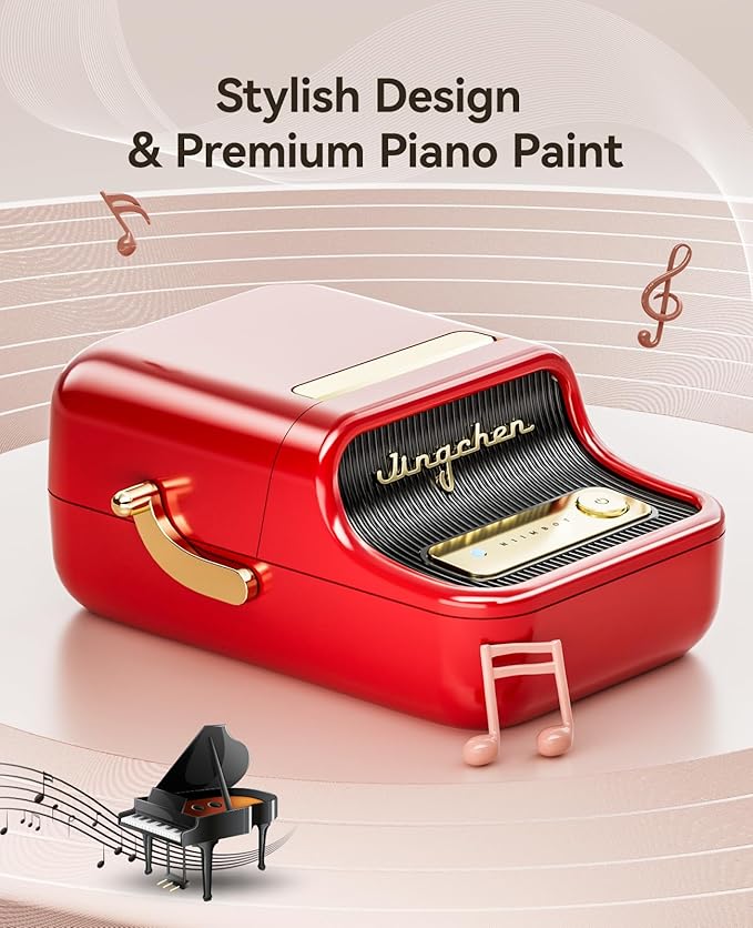 NIIMBOT B21 Label Maker Inkless Bluetooth Label Printer, 2 Inch Portable Thermal Label Machine for Small Business, Address, Logo, Clothing, Mailing, Candles, Jewelry, Sticker Printer for Gift, Red