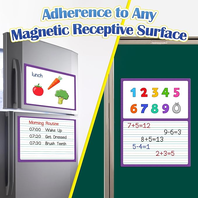 Aizweb Giant Magnetic Draw & Write Paper,Dry Erase Handwriting Lined for Classroom Whiteboard Accessories, Writing Chart Paper Teacher Must Have Homeschool Teaching Supplies,Teacher Essential