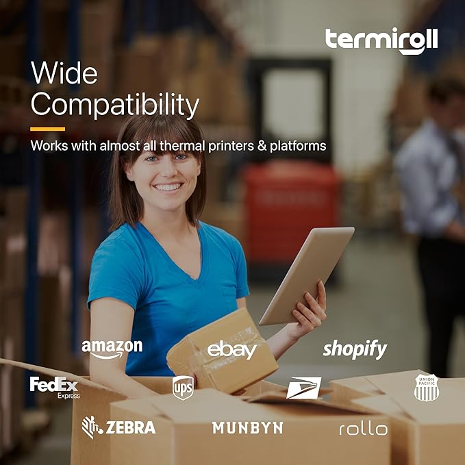 2x1 Thermal Label for Barcodes & Address - Perforated - 1000 Labels/Roll - Compatible with Most Direct Thermal Printers Rollo, Zebra - Strong Adhesive, BPA-Free, Commercial Grade (2"x1", 1000, Count)