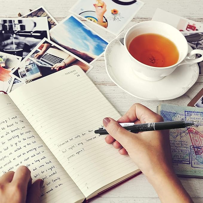 Pilot FriXion Erasable Gel Pens, Fine Point 0.7 mm Erasable Pens, Pack of 7 Assorted Colors