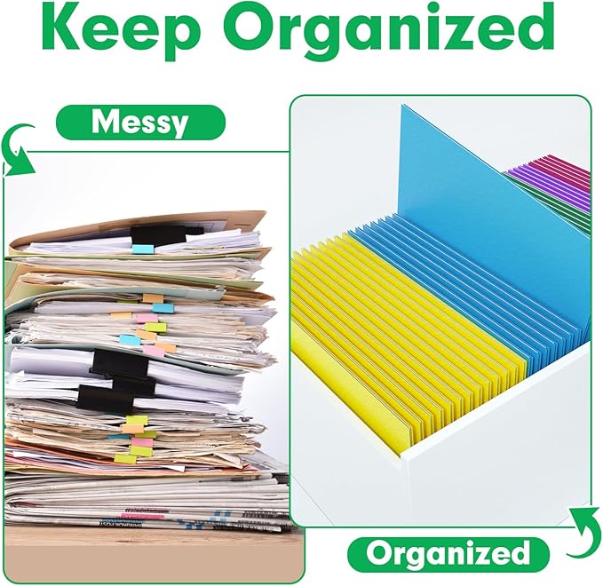 Two Pocket Folders, PANDRI 75 Pack 2 Pocket Folders, Letter Size Paper File Folder for School Office Home Business, Assorted 5 Colors