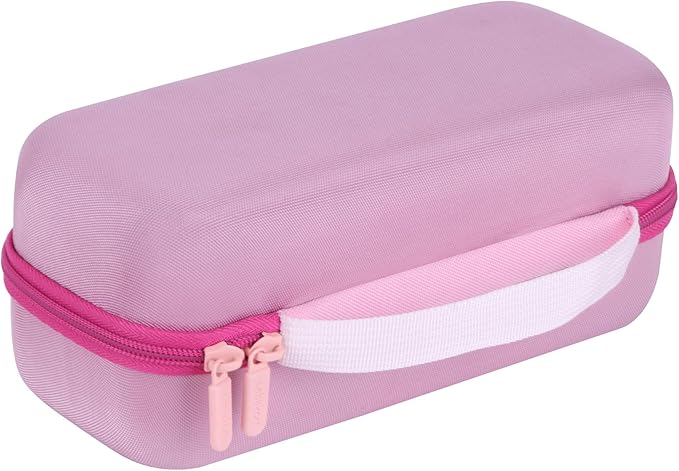 Storage Case Compatible with DYMO LetraTag 100H / 100H Plus Handheld Label Maker (Pink Case)