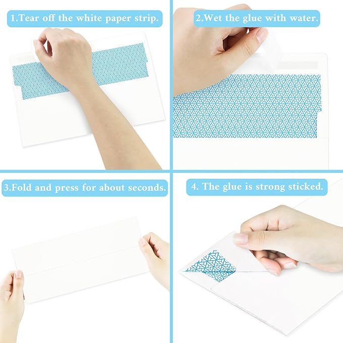 200 Pack #10 Business Envelopes, White Standard Envelopes Self Seal, Letter Size Business Mailing Envelopes for Checks Letters Invoices Statements Birthday Graduation Wedding,4 1/8 x 9 1/2 Inch