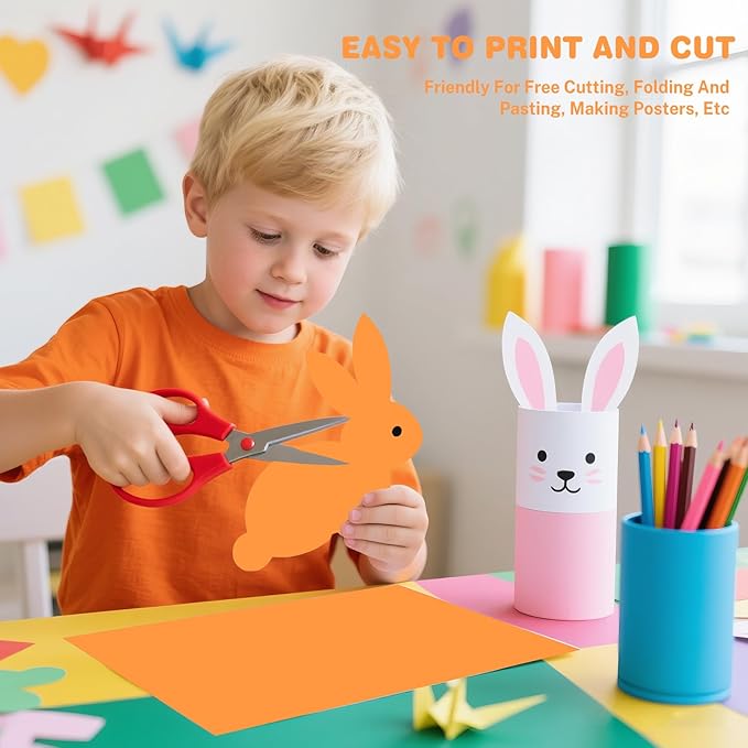 Light Orange Cardstock 8.5 X 11, 40 Sheets Card Stock, 75lb/ 200gsm Copy Paper, Cardstock Printer Paper For Art, Drawing, Invitation, DIY Card, Watercolor, Craft, Construction, School & Office Supplie