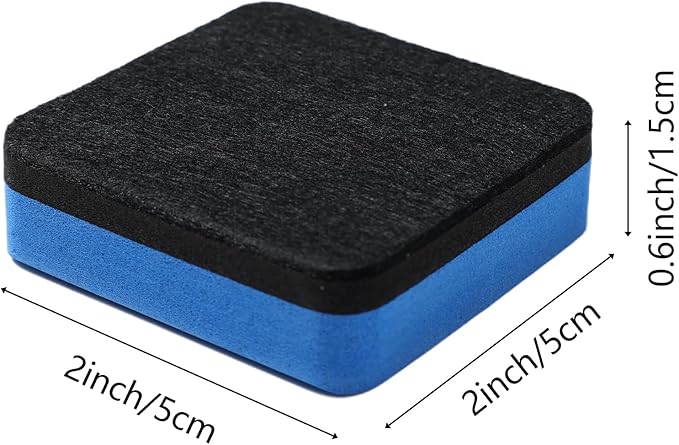 XKDOUS 12 Pack Dry Erase Eraser, Magnetic Whiteboard Eraser, Small White Board Eraser for Kids, Dry Erase Board Eraser, Mini Dry Erase Erasers Perfect for Classroom(4 Color, 2 x 2 Inch)