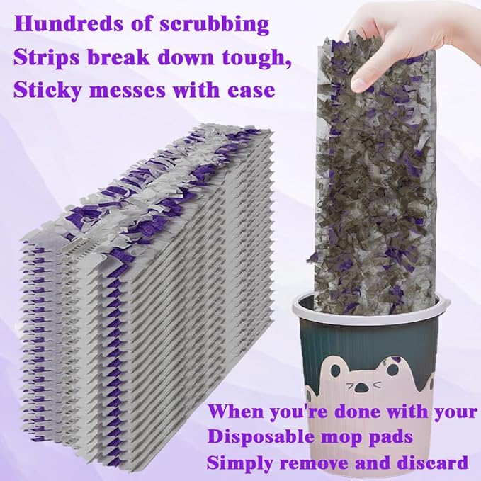 Disposable Mop Pads for S.wiffer PowerMop Multi-Surface Mopping Pad Refills | Safe on All Finished Floors | Compatible with Swiffer PowerMop 10 Count