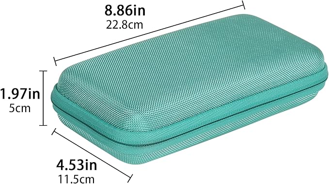 co2CREA Carrying Case for Texas Instruments TI-84 Plus CE Python Enhanced/TI-84/TI-Nspire CX II CAS/TI-Nspire CX II/TI-83 Plus/TI-89 Titanium/TI-85/TI-86 Color Graphing Calculator, Mint Case