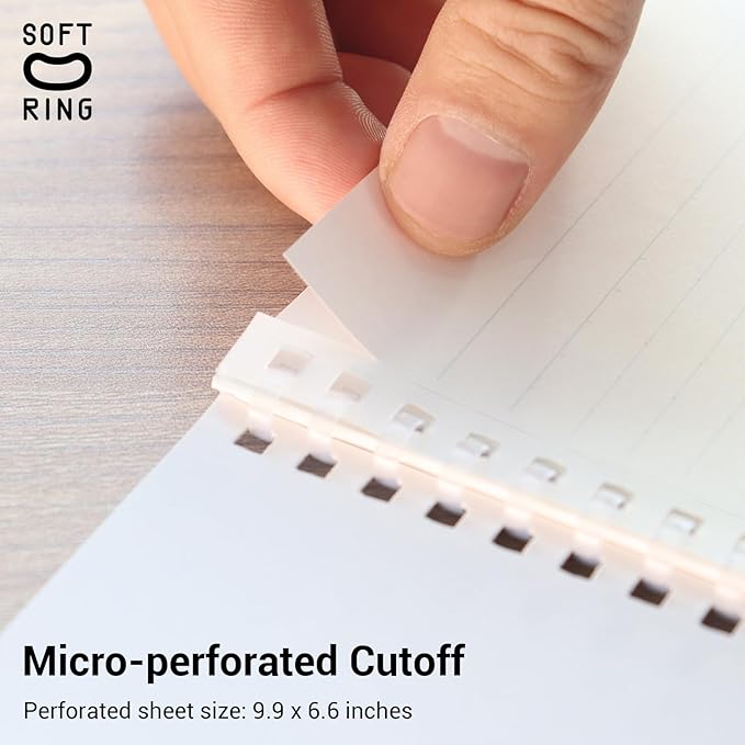 Kokuyo Spiral Notebook Journal, 4 Pack Campus B5 Soft Ring Notebooks with Dotted A 7mm Rule, 40 Sheets, Aesthetic 1 Subject Notebook in Blue Pink Yellow Green, College Office Note Taking. Japan Import